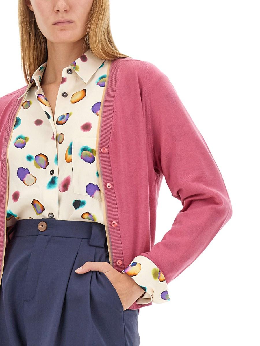 PS BY PAUL SMITH MAGLIA CON SCOLLO A V IN LANA