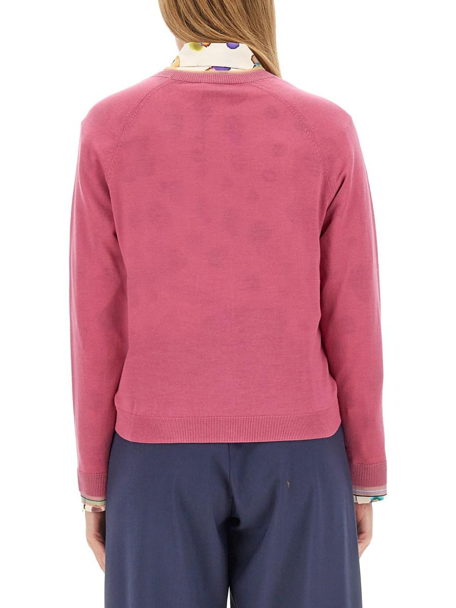 PS BY PAUL SMITH MAGLIA CON SCOLLO A V IN LANA