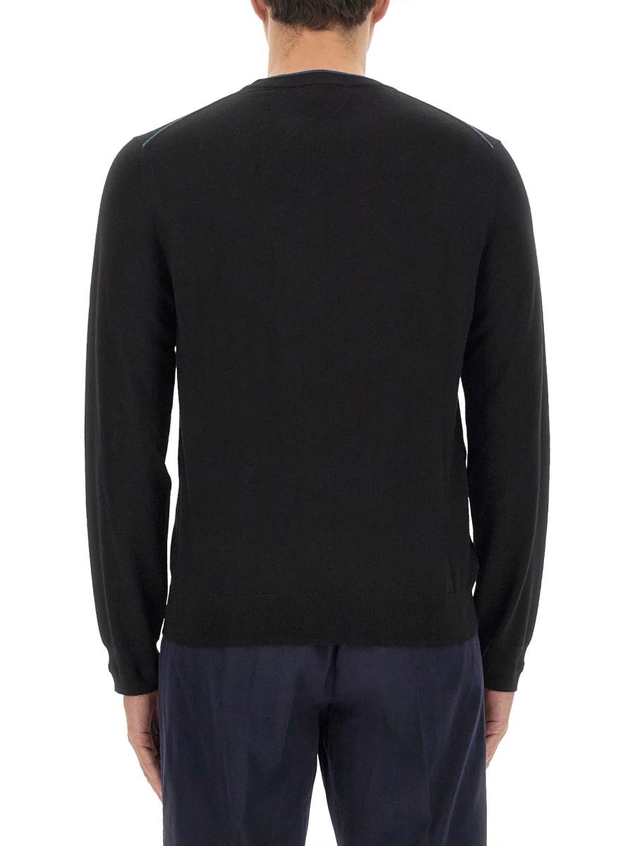 PS BY PAUL SMITH MAGLIA IN LANA CON RICAMO LOGO