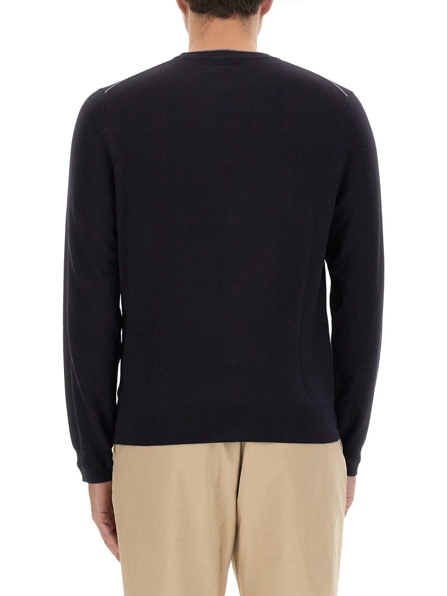 PS BY PAUL SMITH MAGLIA IN LANA MERINO CON LOGO