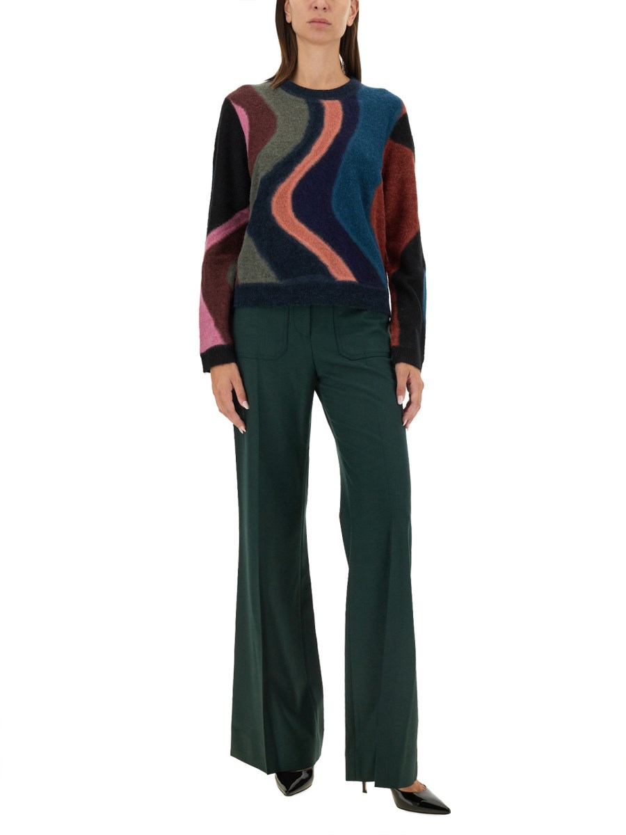 PS BY PAUL SMITH MAGLIA IN MISTO LANA CON LOGO