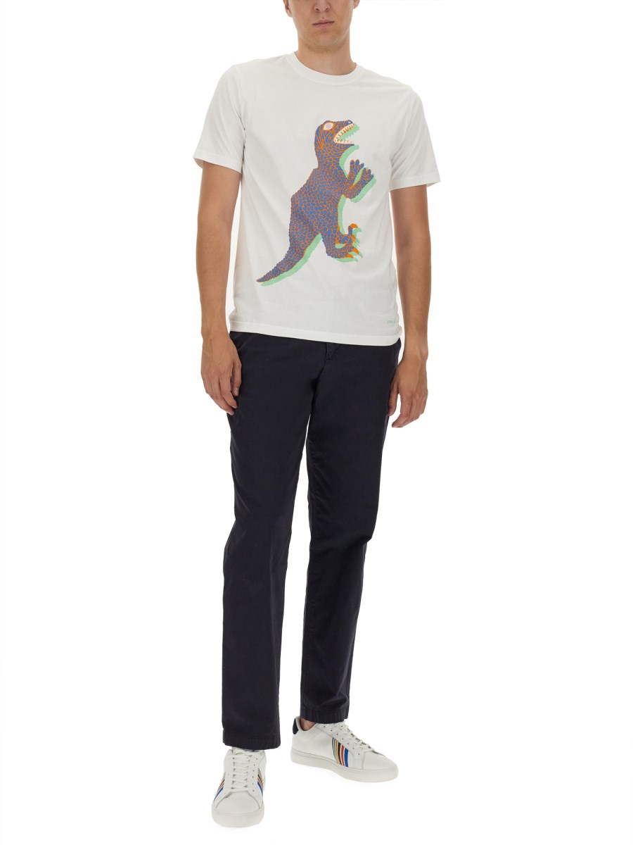 PS BY PAUL SMITH PANTALONE REGULAR FIT IN COTONE