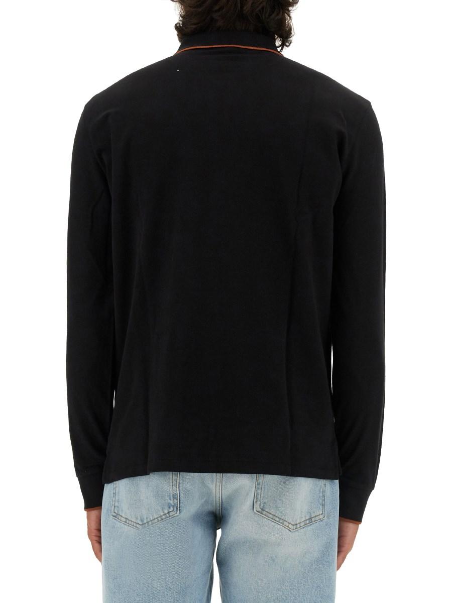 PS BY PAUL SMITH POLO CON PATCH ZEBRA IN COTONE