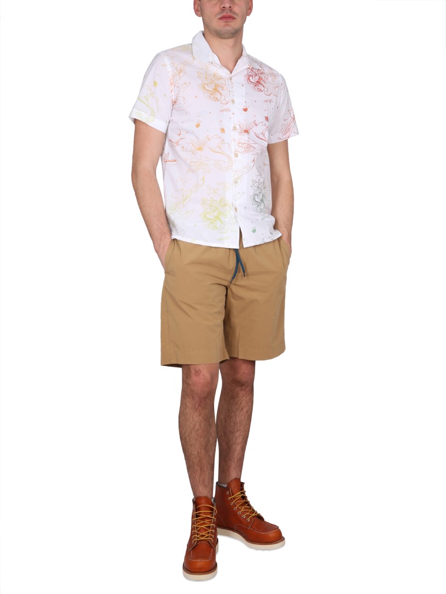 PS BY PAUL SMITH SHORT IN COTONE CON LOGO