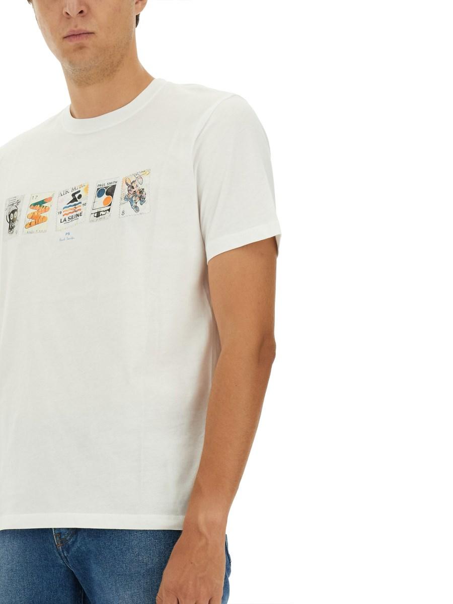 PS BY PAUL SMITH T-SHIRT CON STAMPA