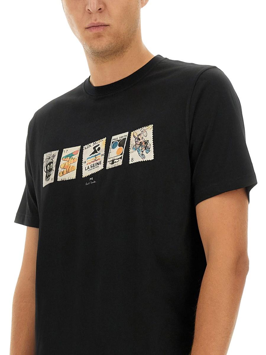 PS BY PAUL SMITH T-SHIRT CON STAMPA