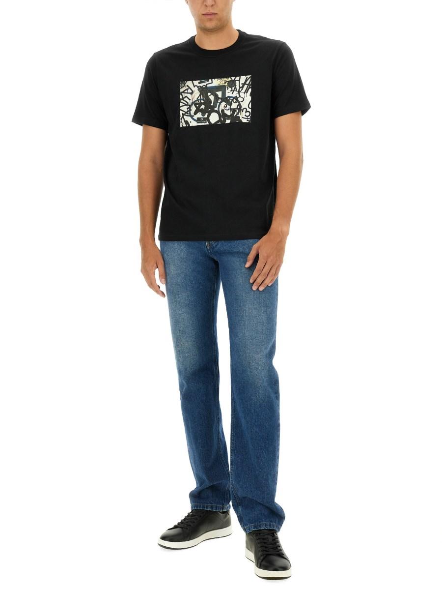 PS BY PAUL SMITH T-SHIRT CON STAMPA