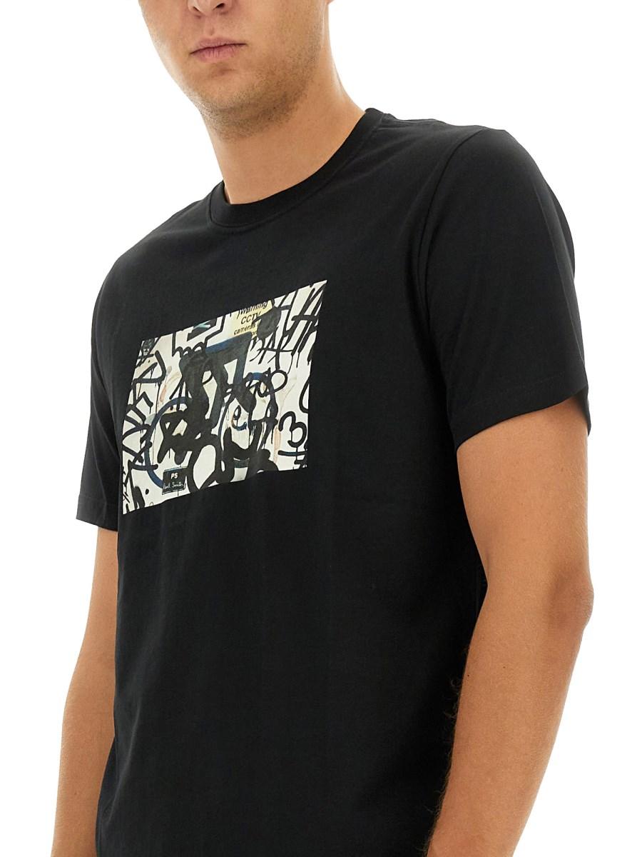 PS BY PAUL SMITH T-SHIRT CON STAMPA