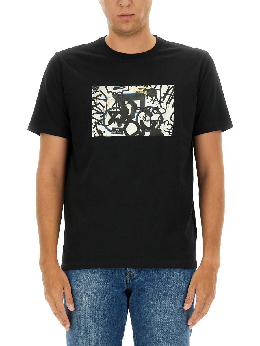 PS BY PAUL SMITH T-SHIRT CON STAMPA