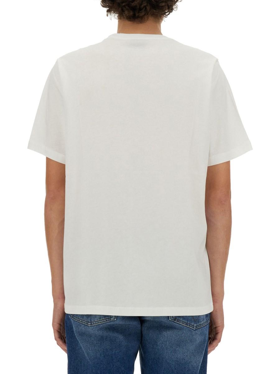 PS BY PAUL SMITH T-SHIRT "HAPPY" IN COTONE