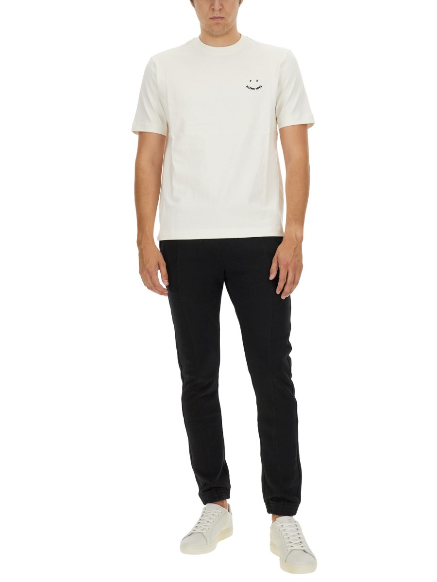 PS BY PAUL SMITH T-SHIRT HAPPY IN COTONE