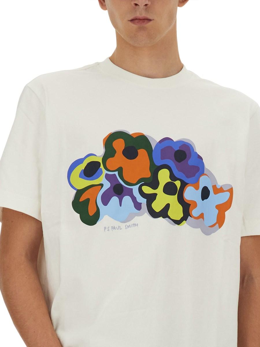 PS BY PAUL SMITH T-SHIRT IN COTONE CON STAMPA