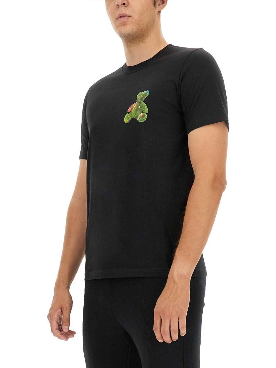 PS BY PAUL SMITH T-SHIRT "TEDDY" IN COTONE