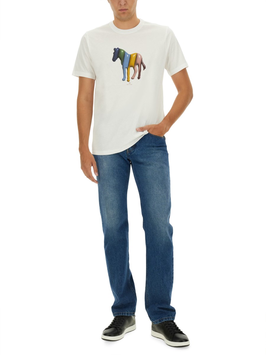 PS BY PAUL SMITH T-SHIRT ZEBRA IN COTONE