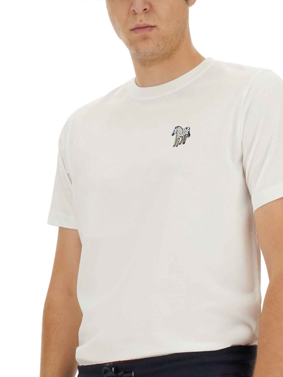 PS BY PAUL SMITH T-SHIRT "ZEBRA" IN COTONE