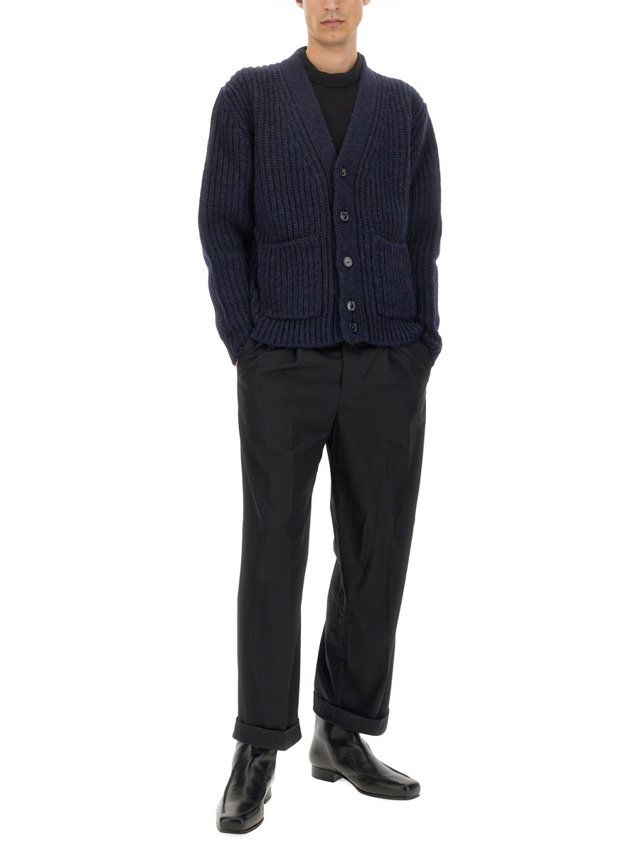PT TORINO CARDIGAN IN LANA CON SCOLLO A V