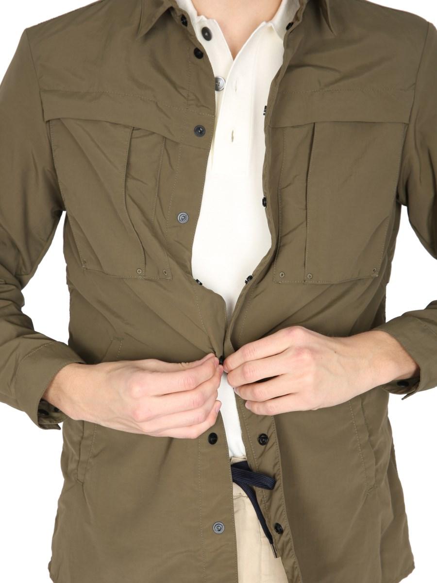 PT TORINO GIACCA CAMICIA IN NYLON REGULAR FIT