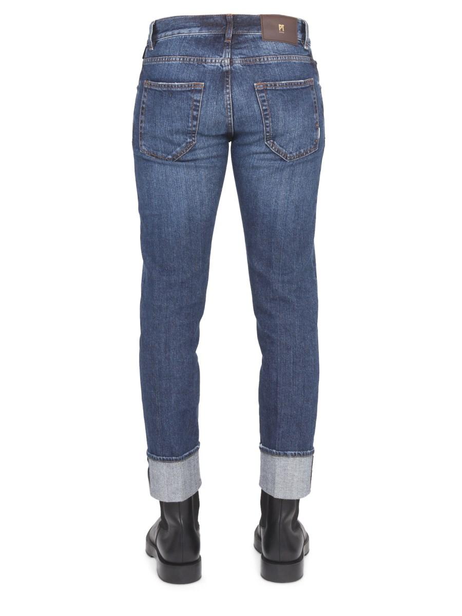 PT TORINO JEANS DUB IN DENIM DI COTONE