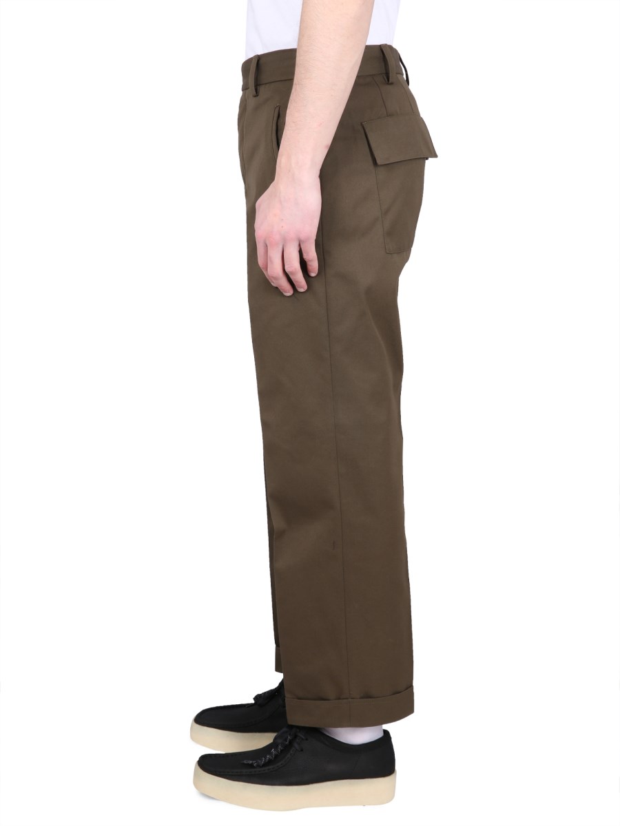 PT TORINO PANTALONE REWOKED IN COTONE E LINO