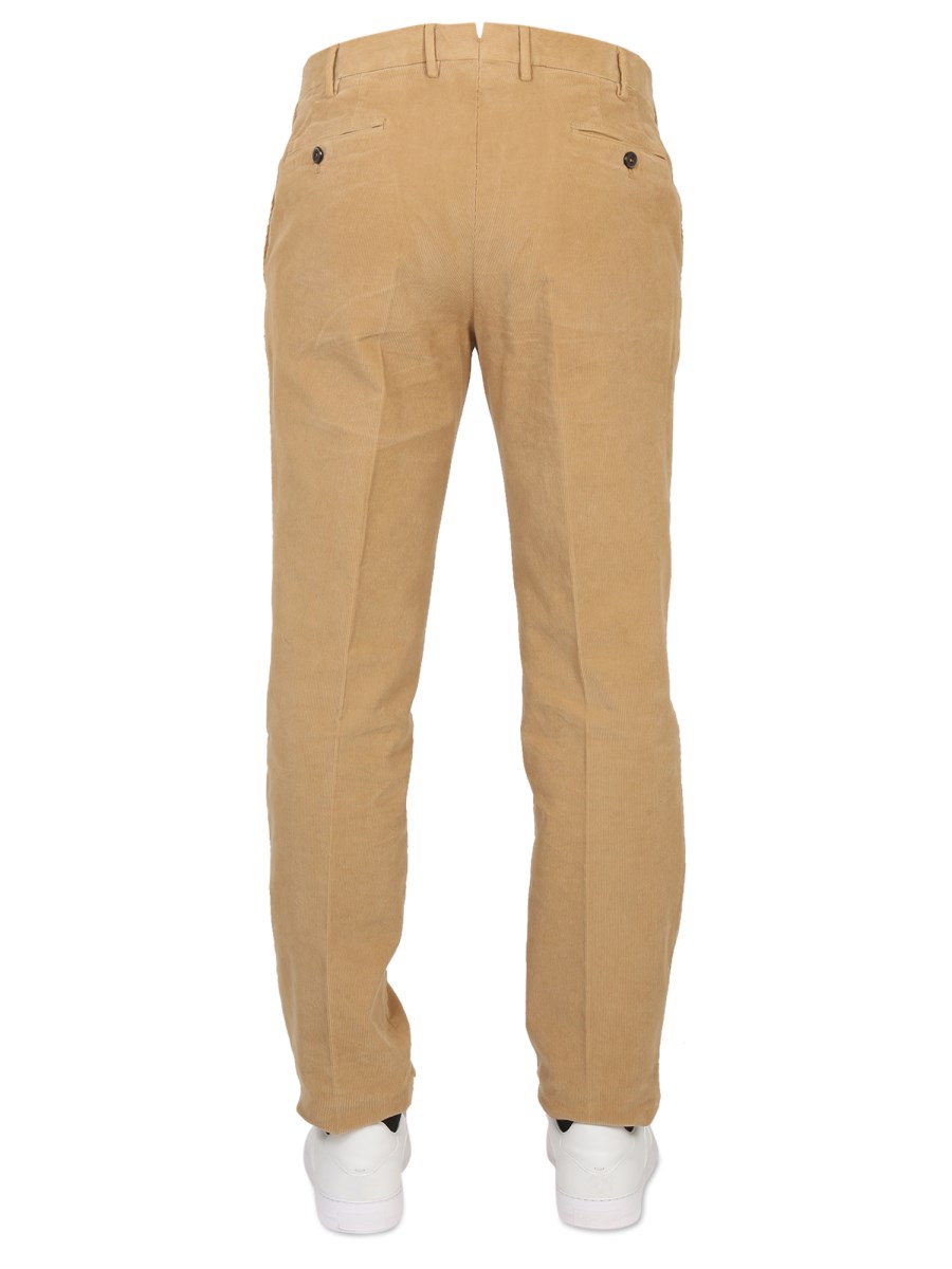 PT TORINO PANTALONE SLIM FIT IN VELLUTO A COSTINE