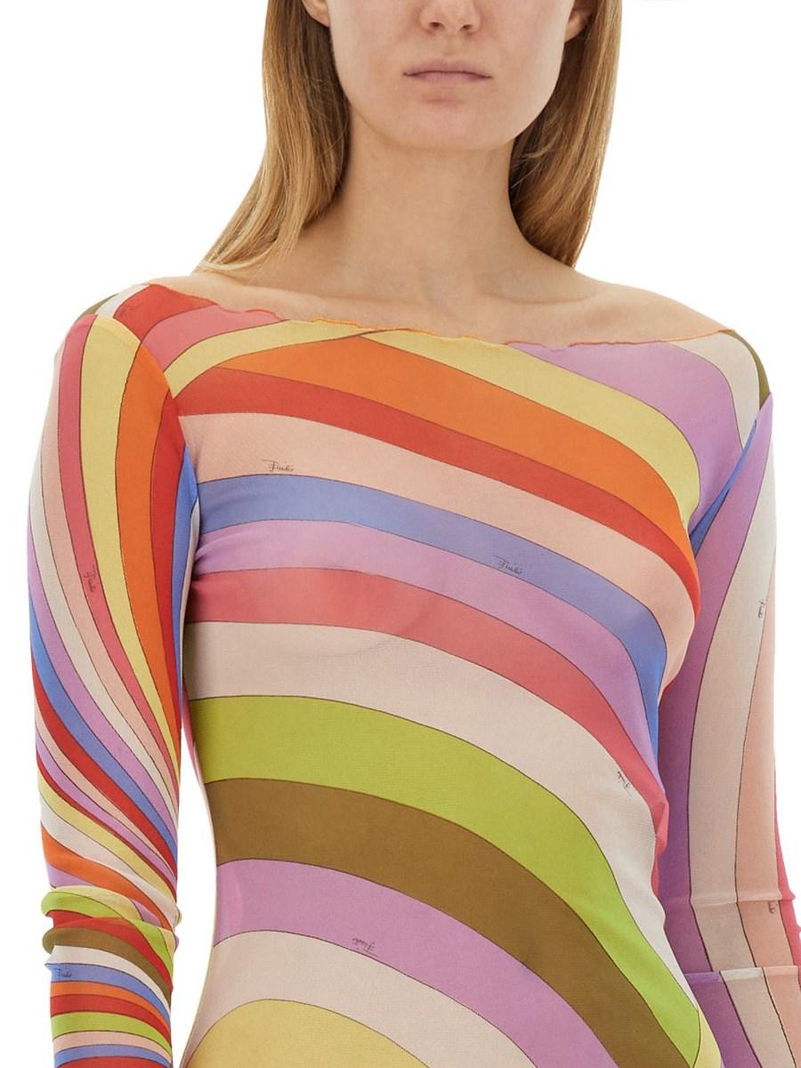 PUCCI ABITO LUNGO IN TULLE