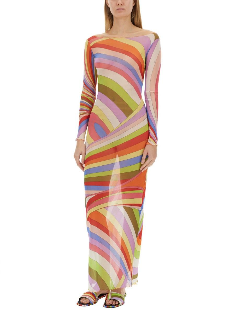 PUCCI ABITO LUNGO IN TULLE