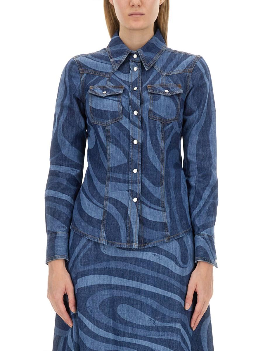 PUCCI CAMICIA IN DENIM