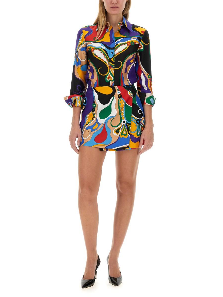 PUCCI CAMICIA IN SETA CON STAMPA
