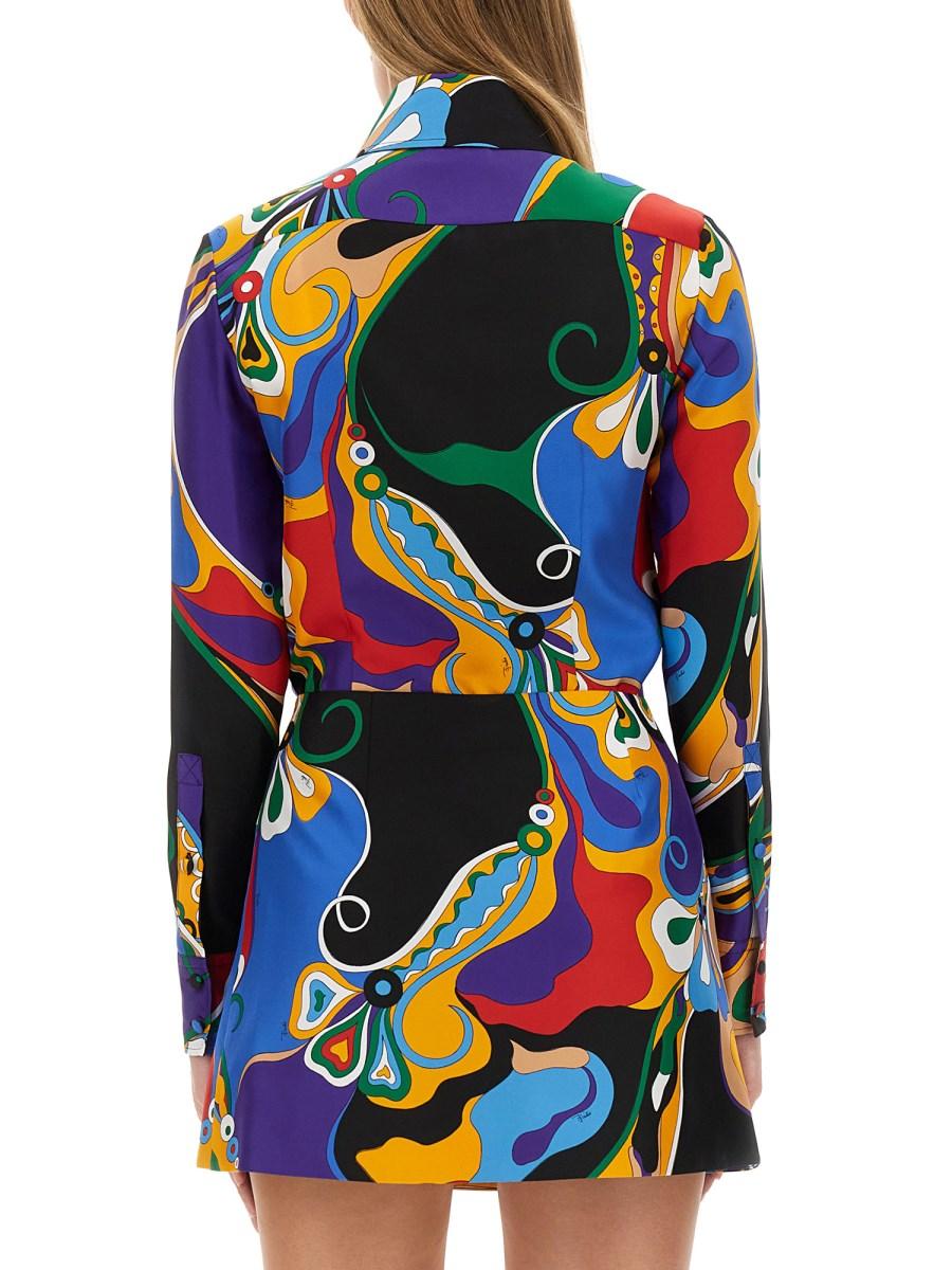 PUCCI CAMICIA IN SETA CON STAMPA
