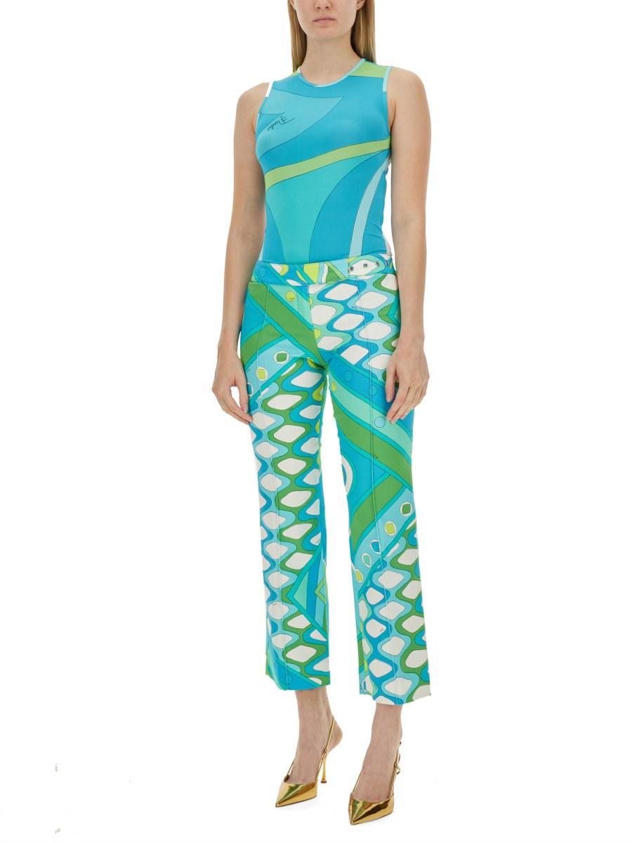 PUCCI PANTALONE IN GABARDINE DI COTONE