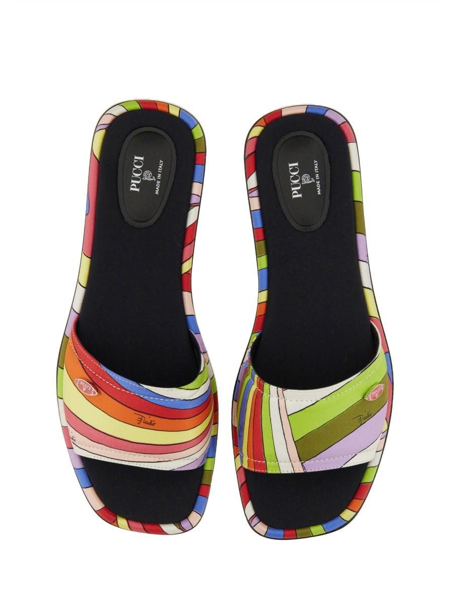 PUCCI SANDALO SLIDE CON STAMPA