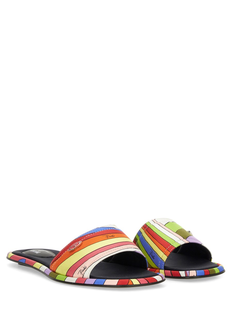 PUCCI SANDALO SLIDE CON STAMPA