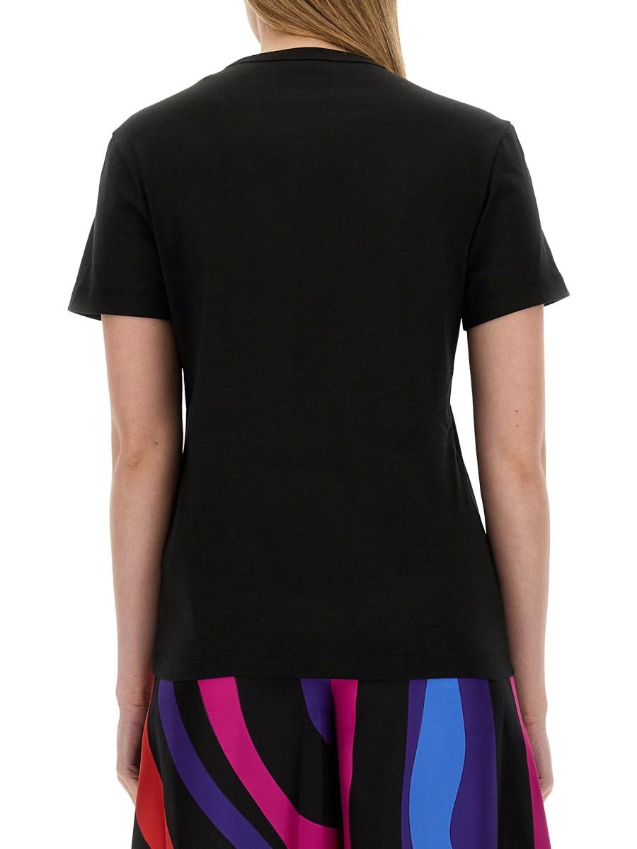 PUCCI T-SHIRT CON LOGO IN COTONE