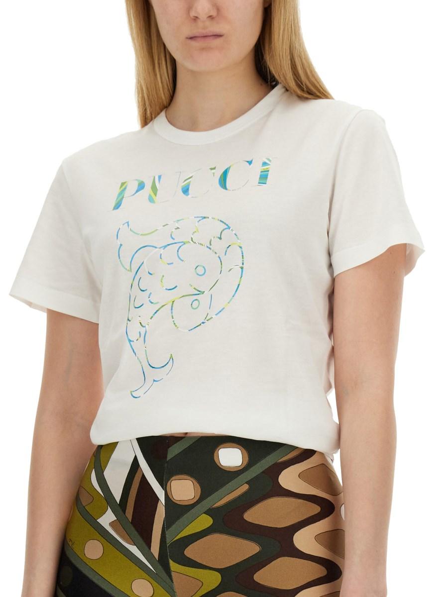 PUCCI T-SHIRT CON STAMPA
