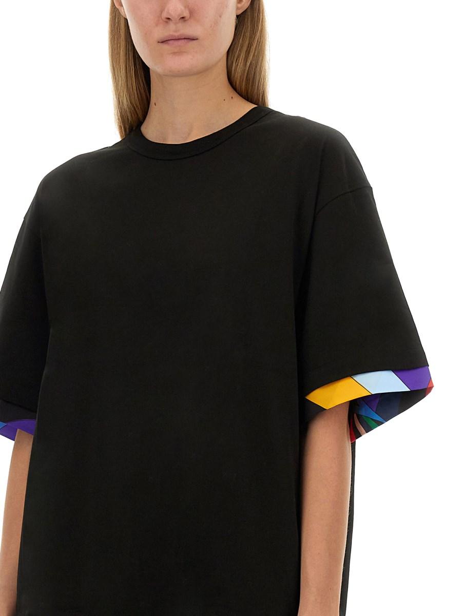 PUCCI T-SHIRT IN JERSEY DI COTONE CON LOGO