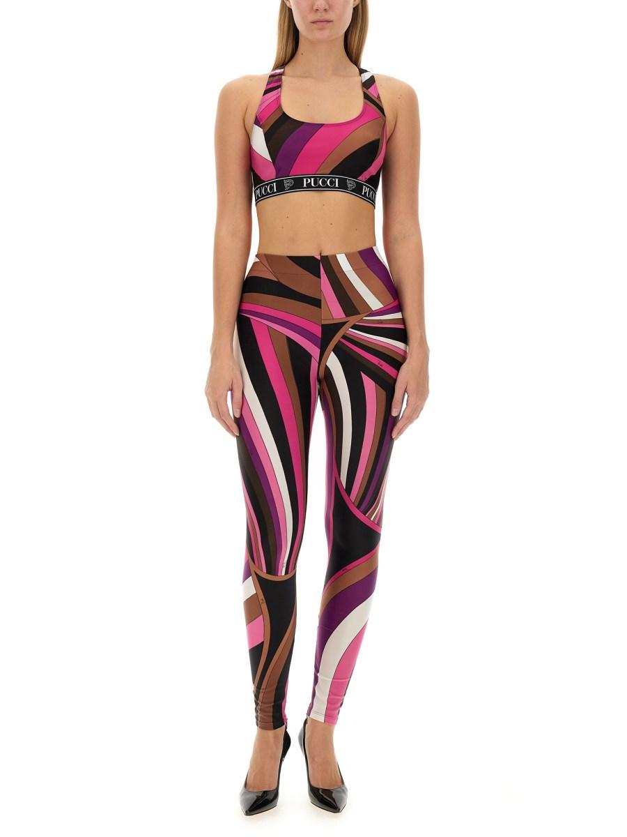 PUCCI TOP IN LYCRA CON STAMPA