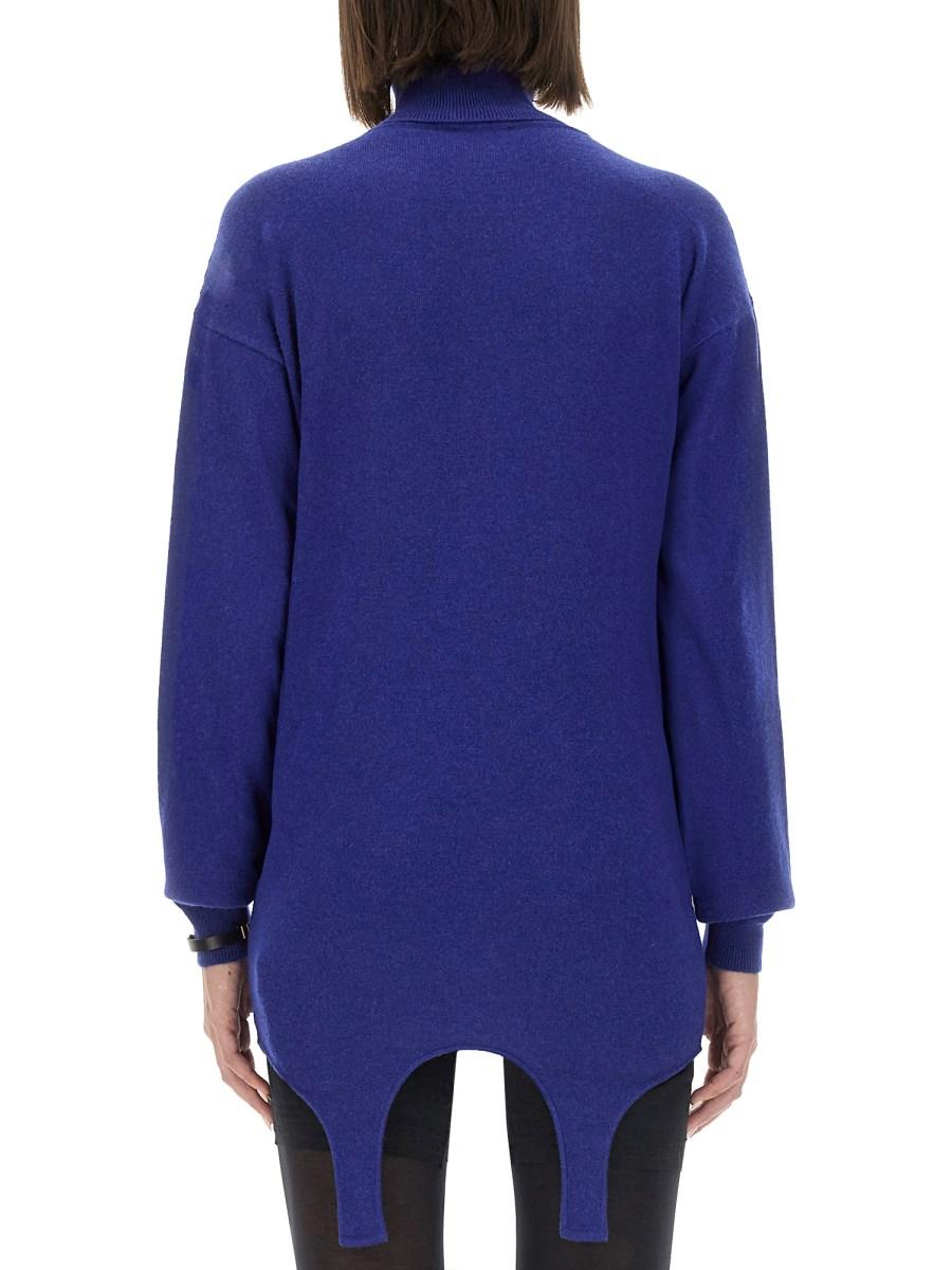 SAINT LAURENT PULLOVER IN CASHMERE CON GIARRETTIERA