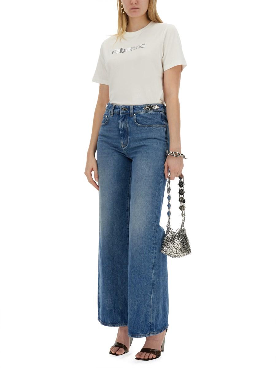 RABANNE JEANS WIDE LEG