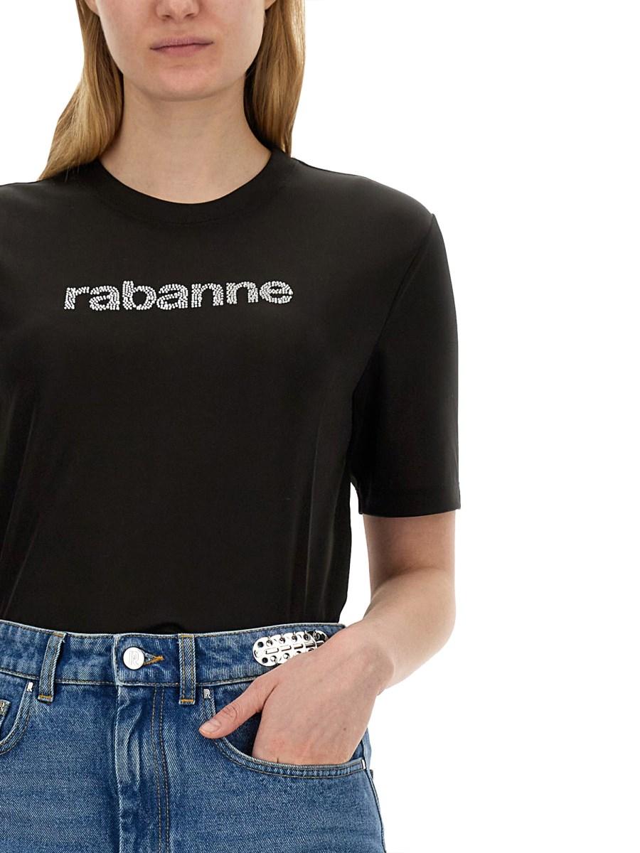 RABANNE T-SHIRT CON LOGO
