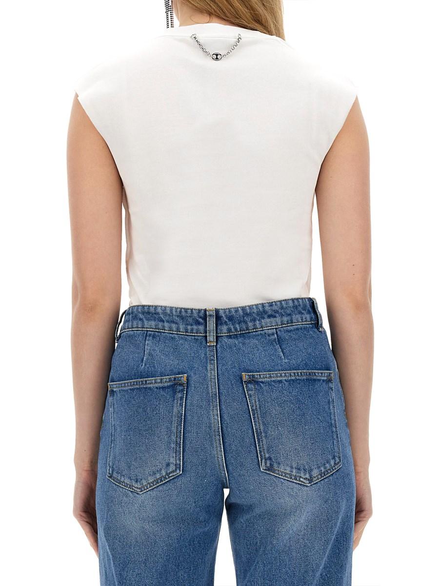 RABANNE T-SHIRT IN COTONE