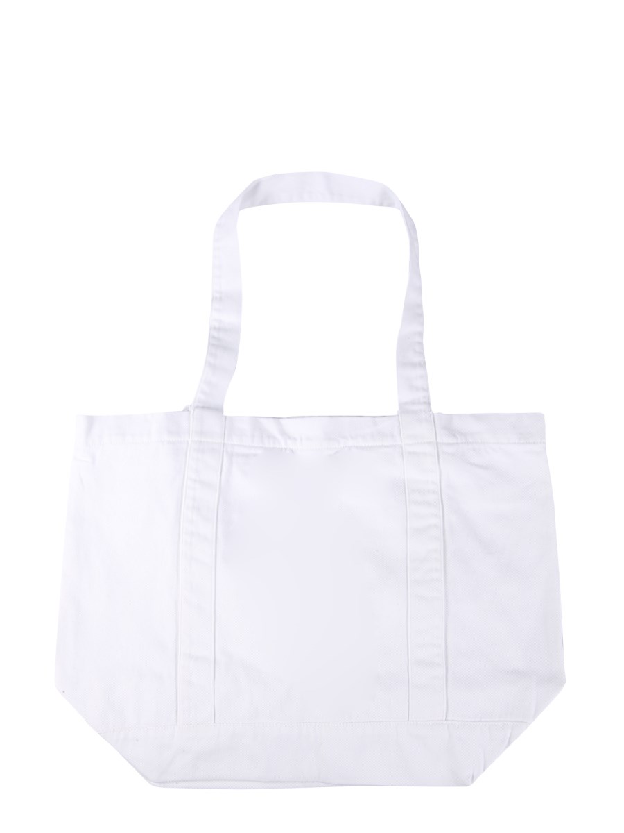 RAF SIMONS BORSA SHOPPING IN COTONE CON LOGO