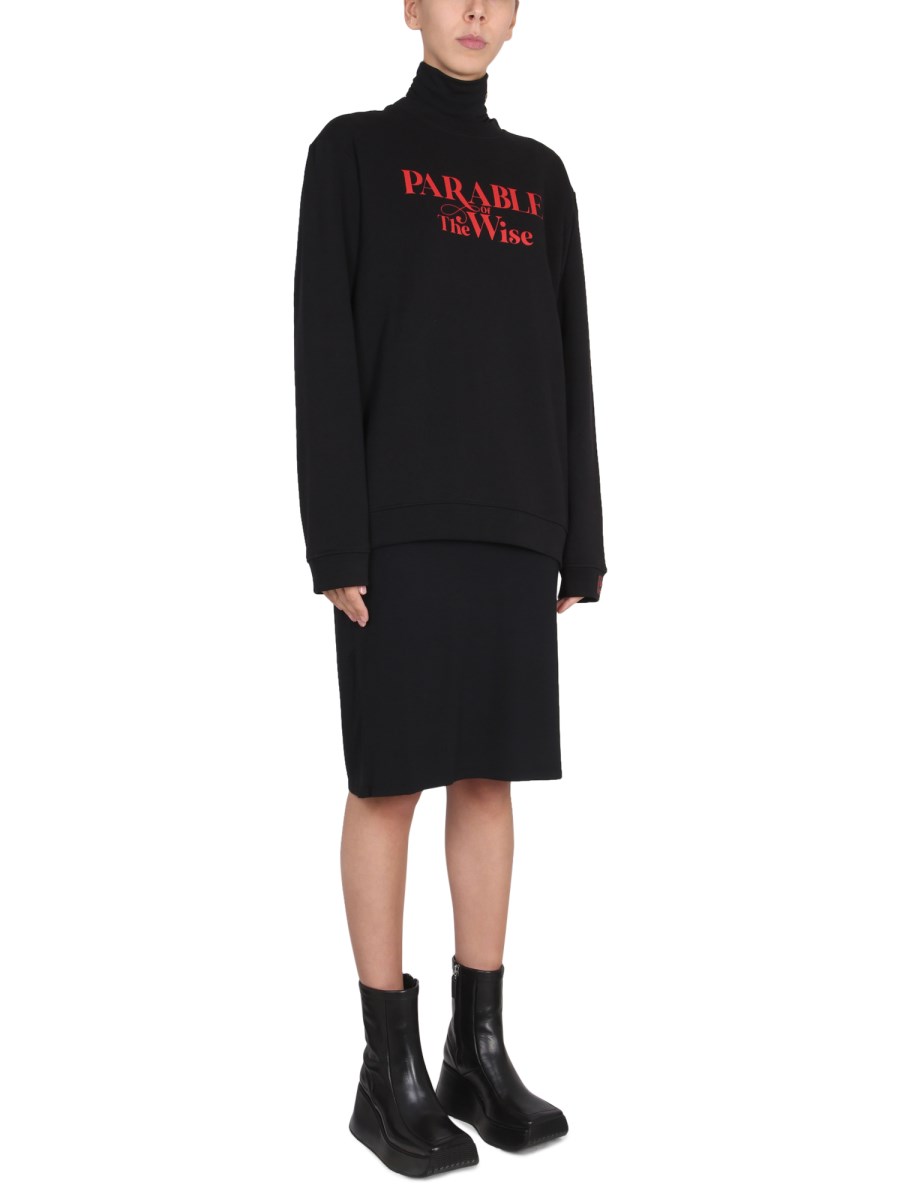 RAF SIMONS FELPA CON STAMPA
