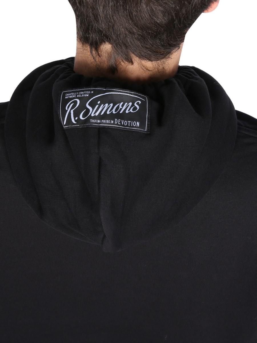 RAF SIMONS FELPA "SINCHRONICITY" IN COTONE