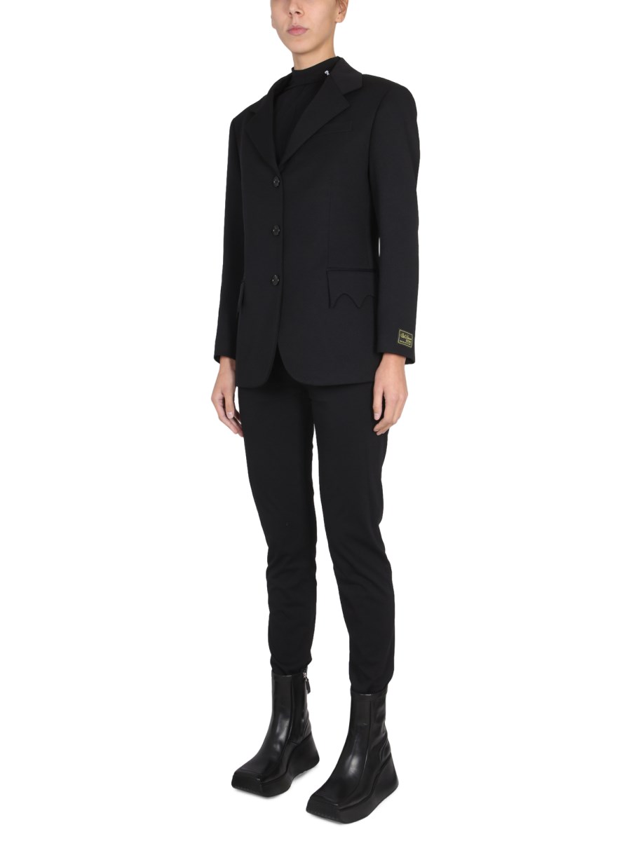 RAF SIMONS GIACCA MONOPETTO IN NYLON