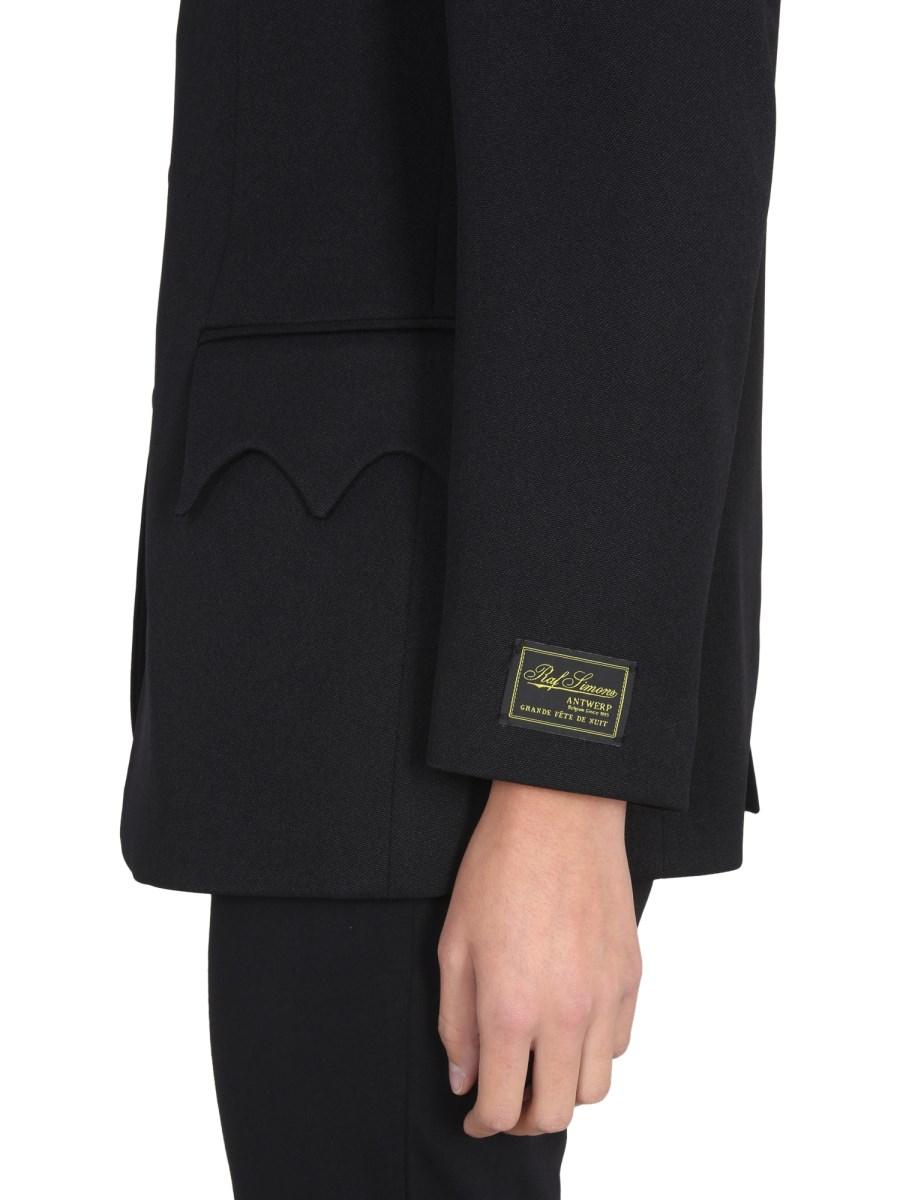 RAF SIMONS GIACCA MONOPETTO IN NYLON