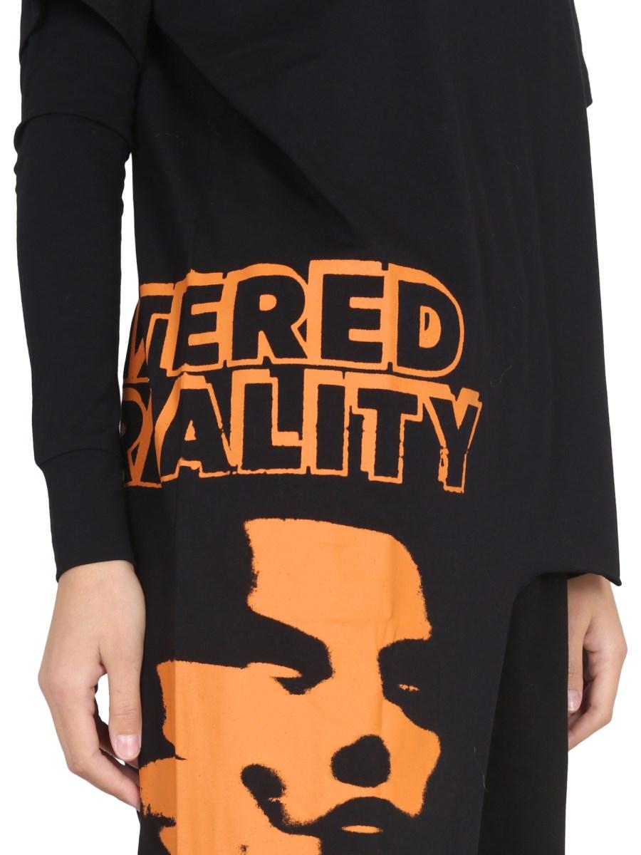 RAF SIMONS T-SHIRT IN COTONE CON STAMPA