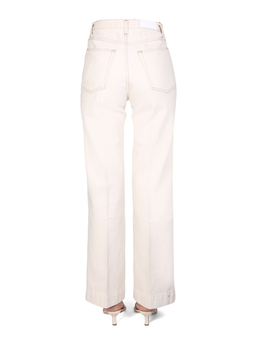 RE/DONE JEANS "70'S" WIDE LEG IN COTONE