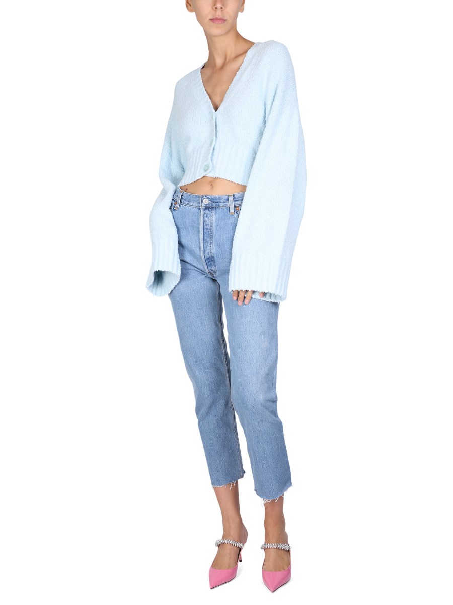 RE/DONE JEANS CINQUE TASCHE IN DENIM DI COTONE