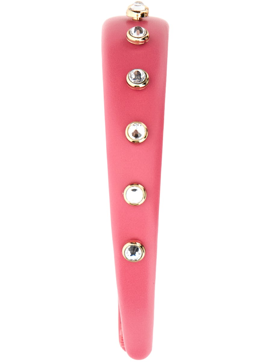 RED (V) CERCHIETTO IN PELLE CON STRASS