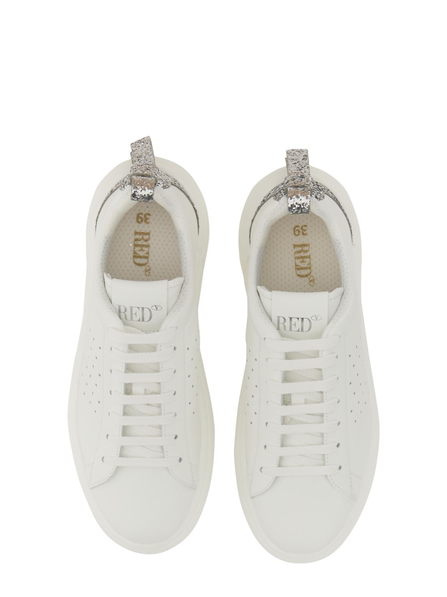 RED (V) SNEAKER BOWALK IN PELLE